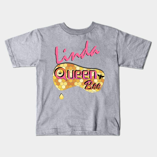 Linda Queen Bee Kids T-Shirt by  EnergyProjections